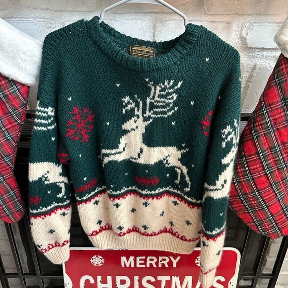 Vintage Eddie Bauer Nordic Christmas Sweater - Picture 2 of 5